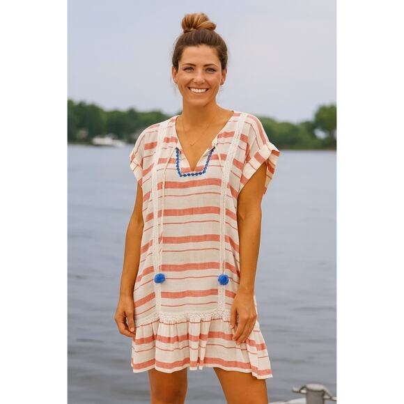 Matilda Jane Lets Go Together Beach Vibes Swim Cover-Up Size Medium - Picture 1 of 14